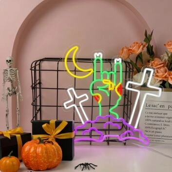 Zombie Hand For Halloween LED Neon Sign
