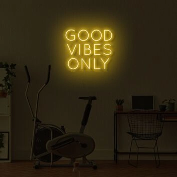 Good Vibrations Only LED Neon Sign