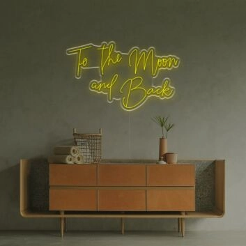 To The Moon And Back For Home Decor LED Neon Sign