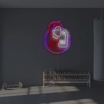 Strong Woman LED Neon Sign