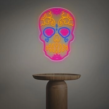 Sugar Skull LED Neon Sign 40inch