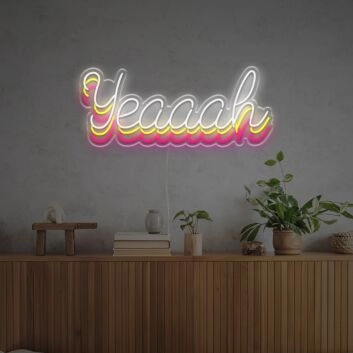 Illusional Yeaaah LED Neon Sign