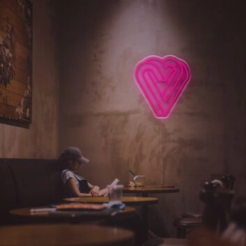 Infinity Heart LED Neon Sign