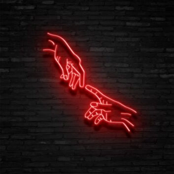Hand Of God Neon Sign