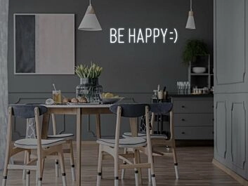 Be Happy Neon Sign