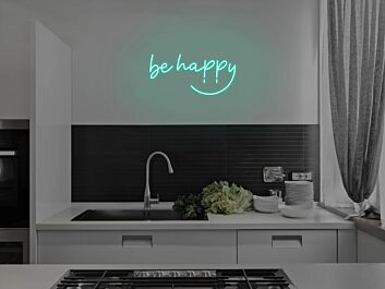 Be Happy Neon Sign