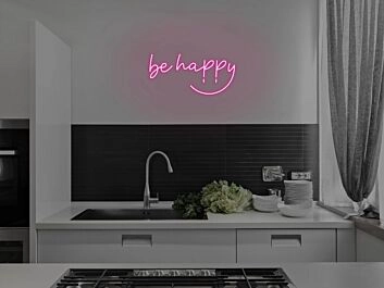 Be Happy Neon Sign