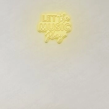 Let The Music Play LED Sign