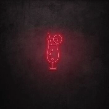 Cocktail Glass LED Sign