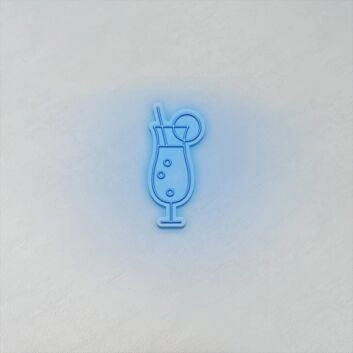 Cocktail Glass LED Sign