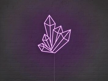 Crystals Neon Sign