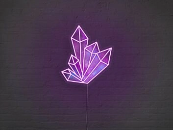 Crystals Neon Sign