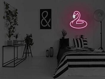 Flamingo Pool Floaty Neon Sign