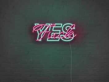 Fck Yes Neon Sign