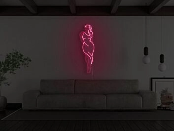 Goddess Figure Neon Sign