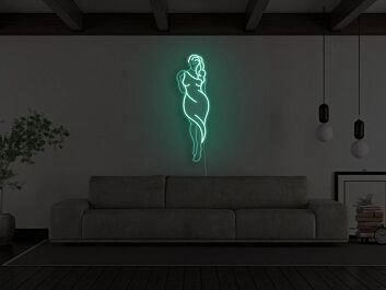 Goddess Figure Neon Sign