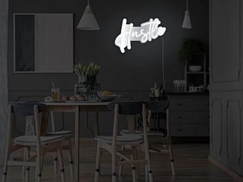 Hustle Version 2 Metallic Neon Sign