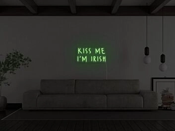 Kiss Me Im Irish Neon Sign