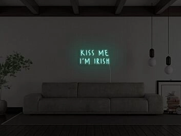 Kiss Me Im Irish Neon Sign