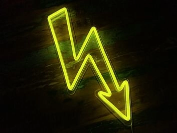Lightning Bolt Neon Sign