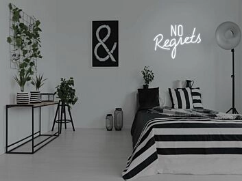 No Regrets Neon Sign