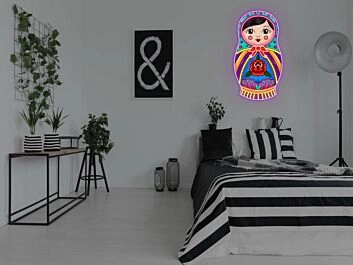 Russian Nested Doll Neon Sign