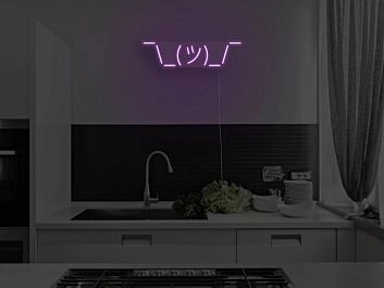 Shrug Neon Sign