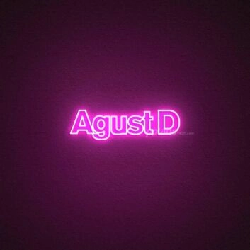 Agust D Neon Sign