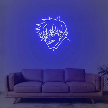 Boy With Glasses Neon Sign