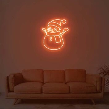 Christmas Snowman Neon Sign