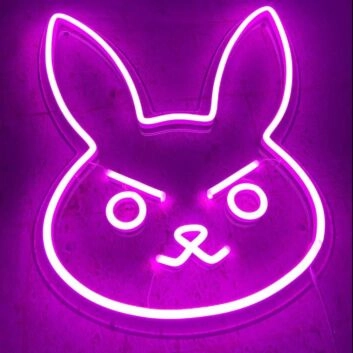 Dva Bunny Neon Sign