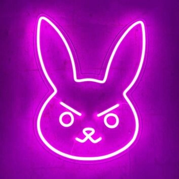 Dva Bunny Neon Sign