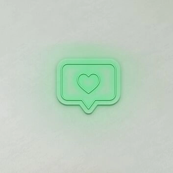 Heart Notification LED Sign