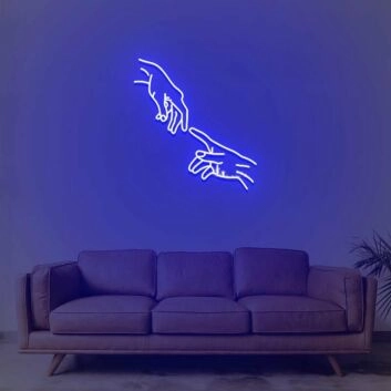 Hands Neon Sign