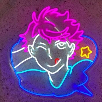 Oikawa Tooru Commercial Bubble Neon Sign