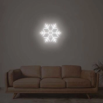 Snowflake 2 Neon Sign