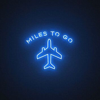 Airplane Neon Sign