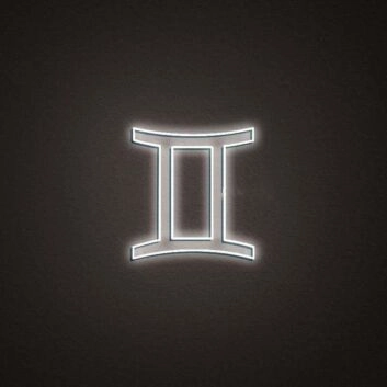 Gemini Zodiac Neon Sign
