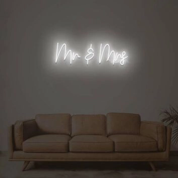 Mr Mrs Neon Sign
