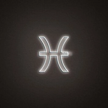 Pisces Zodiac Neon Sign