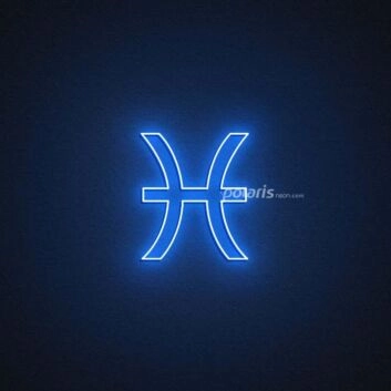 Pisces Zodiac Neon Sign