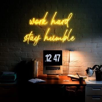 Work Hard Stay Humble Neon Sign