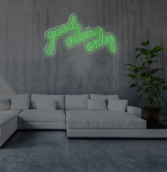 Good Vibes Only Neon Sign