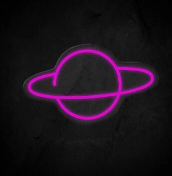 Saturn Neon Sign