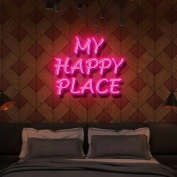 My Happy Place Neon Sign