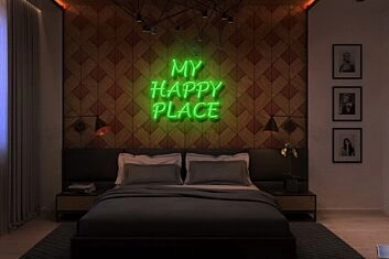 My Happy Place Neon Sign