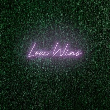 Love Wins LED Neon Sign