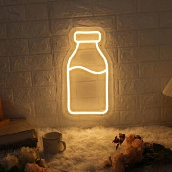 Bottled Milk Neon Sign