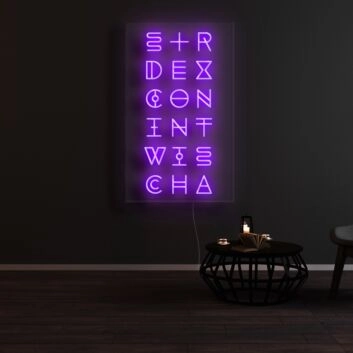 Dungeons and Dragons Ability Neon Sign