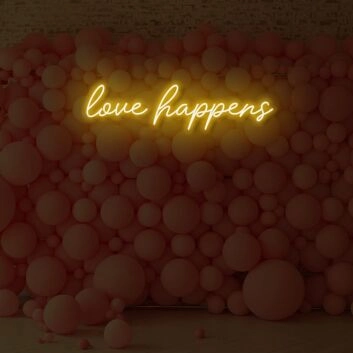 Love Happens LED Neon Sign